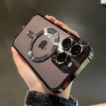 Prabangus padengimas Magsafe belaidžio įkrovimo dėklui, skirtas iPhone 15 14 Plus 13 12 11 Pro X XR XS Max skaidrus mink&scaron;tas magnetinis silicio dangtelis For iPhone 14 auksas