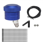 Aliuminio motociklų grandinės tepalo alyvos rankinio valdymo grandinės tepalo motociklo alyvos puodelio dalis mėlyna