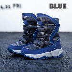 Žieminiai vaiki&scaron;ki sniego batai Vaikų lauko batai Mergaitėms Berniukams Žieminiai &scaron;ilti batai Vandeniui atsparūs Dydis 25 mėlyna