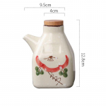 350 ml japoni&scaron;ko stiliaus keraminis alyvuogių aliejaus dozatorius Sojų padažo puodas mažas acto puodukas padažo stiklainis aliejaus butelis Stalo reikmenų prieskonių butelis