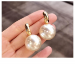Moterys Naujos mados perlų auskarai Personality Metallic Geometric Drops Perdėta auskarai Papuo&scaron;alai 1