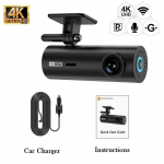 4K WIFI Mini Dash Cam Car DVR priekinis ir galinis vaizdo įra&scaron;ymo įrenginys su naktinio matymo 24h parkavimo kameros monitoriumi Black Box automobilių priedai 4K Dash Cam+WiFi