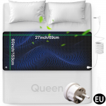 Įžeminimo kilimėlis lovai, 27'' &times; 60'', miegui ir skausmui mal&scaron;inti patalpose su įžeminimo laidu EU Plug juoda