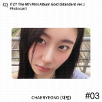 ITZY 9-asis mini albumas aukso standartas su oficialiu fotokortelių atviruko plakatu kpop Chaeryeong - Photocard #3