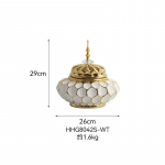 Aukso kra&scaron;teliu keramikinė vaza imbiero indas laikymo indas vintažinė porcelianinė vaza smailus dangtelis laikymo indas gėlių vaza namų dekoracija ornamentas