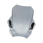 Motociklo priekinis stiklas 40x37cm 22mm 25mm 28mm vairui, daugiafunkcis pakaitinis pilka