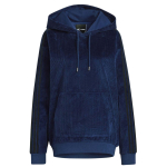 Adidas X Ivy Park Halls Of Ivy serijos vienspalvis mink&scaron;tas patogus kordinis džemperis su gobtuvu Unisex džemperiai Mėlynas HG2521 2XS black