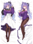 Genshin Impact Keqing Dakimakura Anime Otaku 2-pusis spausdintas Waifu dekoras Apkabinamo kūno pagalvės užvalkalas Otaku pagalvėlė Pagalvių užvalkalas A 50x150cm Peachskin