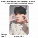 ATEEZ Golden Hour Part.2 Makestar Pocaalbum Laimingas Loterijos Fotokortelė KPOP K-POP Jongho