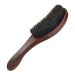 Vyri&scaron;kas barzdos &scaron;epetys su ergonomi&scaron;ka rankena, nailono ir &scaron;erno &scaron;erių, lenktas, bangų formos, barzdos tiesinimo &scaron;epetys, namų salonas, vyri&scaron;ki ūsų priežiūros ir formavimo įrankiai juoda