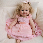 50 cm Reborn lėlė Maddie &scaron;velnaus prisilietimo 20 colių pilno vinilo naujagimių lėlė realisti&scaron;ka rankų darbo įsi&scaron;akojusių plaukų simuliacinė lėlė žaislai Full Vinyl Girl