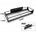 Virtuvės spintelės laikymo lentyna, montuojama ant sienos, stalčius su slankiojančiais bėgeliais, tarpų laikymo stovas-organizatorius po kriaukle, namų organizavimo lentyna