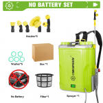 ONEGREEN 20L Elektrinis purk&scaron;tuvas Ličio purk&scaron;tuvas Sodo drėkinimo purk&scaron;tuvas Skaitmeninis ekranas Ne&scaron;iojami belaidžiai žemės ūkio įrankiai, skirti Makita 18v akumuliatoriui Without Battery