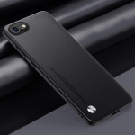 Prabangus PU odinis dėklas iPhone 7 8 SE2 SE3 galinis dangtelis matinis silikoninis pilnos apsaugos telefono dėklas iPhone SE 2020 2022 Coque For iPhone 7 juoda