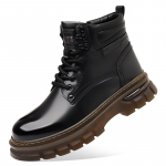 Naujas mados prekės ženklas vyri&scaron;ki lauko laisvalaikio auk&scaron;takulniai batai su storu padu darbo batai rudens ir žiemos vyri&scaron;ki retro verstos odos &scaron;ilti batai 41