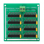 Rezistorių plok&scaron;tė 0 iki 9999999,9 omo PCB programuojama SMD rezistorių plok&scaron;tė su gnybtais 220V