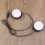 Cardo Freecom/Spirit motociklinio &scaron;almo Bluetooth interkomui, mink&scaron;tas laidinis mikrofonas, laidinis mikrofonas ir 3,5 mm garsiakalbis juoda