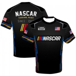 Vyri&scaron;ki mar&scaron;kinėliai treniruotėms apvaliu kaklu NASCAR languota vėliava sportinė uniforma 3D spaudas kvėpuojantys greitai džiūstantys mar&scaron;kinėliai unisex kasdieniai mar&scaron;kinėliai XXS