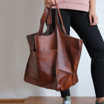 Vintažinis mink&scaron;tas PU odinis krep&scaron;ys moterims Naujas didelės talpos pečių krep&scaron;ys Prabangios rankenos Krep&scaron;iai Sujungimas Hobo Bags Piniginė 28*28*40cm ruda
