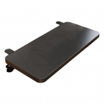 Stalvir&scaron;io prailginimo lenta su reguliuojamu spaustuvu, sulankstoma, universali, skirta namų biurui, kompiuterio stalui, klaviatūros laikiklis, rankų atrama, stalo prailginimo lenta S juoda