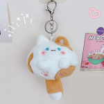 Mielas pliu&scaron;inis pakabukas, cypiančios katės raktų pakabukas, Kawaii storos kūno katės pakabukas, mink&scaron;tas pliu&scaron;inis lėlės raktų pakabukas, kuprinės pakabukas, dovanos mergaitėms