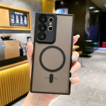 Tinka Samsung S23Ultra odą primenančiam matiniam telefono dėklui, S24 Yadun magnetiniam objektyvo dėklui, S23Plus mink&scaron;tam Samsung S22 juoda
