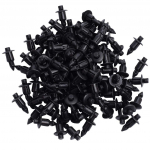 SHANGHh 100 vnt 6 mm stumiami kniedžių spaustukai kniedžių tvirtikliai purvasargiams buferiui sparnų spaustukai 11x8mm juoda