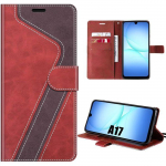 Coque de Protection - BOOLING - Samsung Galaxy A17 5G/4G - Antichoc - Cuir Synth&eacute;tique - Rouge