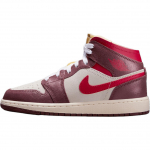 Air Jordan 1 Mid SE GS Pusryčiai Vaikų Sportbačiai Ruda Kokosų Pienas Tamsus Ponis HF3196-100 36.5