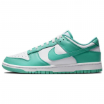 Nike Dunk Clear Jade madingi kasdieniai žemi sportbačiai vyrams, baltos ir žalios spalvos DV0833-101 42