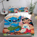 Lilo&Stitch Patalynės Komplektai Animacinis Antklodė Antklodė Lovos Užvalkalas Antklodės Užvalkalas Pagalvės Užvalkalas 2-3 Dalių Komplektai Vaikams Suaugusiems Miegamojo Dekoras EU Single 135x200cm