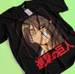 Ataka prie&scaron; Titanus Mar&scaron;kinėliai Eren Mikasa Mar&scaron;kinėliai Levi Mar&scaron;kinėliai AOT Erwin Hange Armin Mar&scaron;kinėliai S