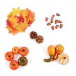 50Pcs/Set Artificial s Fake Thanksgiving Decoration s With Gourds One Size