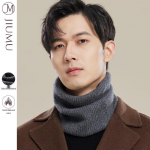 JIUMU Men's Knitted Wool Blend Neck Warmer One Size