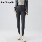 La Chapelle Women's 2025 Spring/Autumn High-Waist Ribbed Slim Leggings 3XL