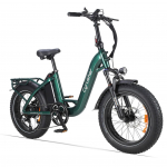 Cyrusher Rumbe 2.0 City Commuting Electric Bike 20 inch Fat Tires 250W Motor 48V18AH Battery Outdoor Riding E-Bike For Unisex Electric Bicycle žalia