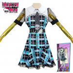 Monstro Cosplay Franky Stein Suknelė Mergaitės Kostiumas Apranga Kalėdinė &Scaron;ventė Moteri&scaron;ki Persirengimo Drabužiai Helovino Zombių Mergaitės Kostiumas XXL