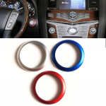 Car Engine Start Stop Decoration Ring Sticker For Infiniti Q50 Q60 QX50 QX60 QX80 etc Auto Silver color