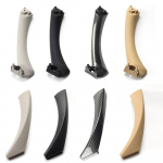 Car Interior Passenger Door Handle Pull Carbon Fiber Kit RHD LHD For BMW 3 series E90 E91 E92 316 318 320 325 328i Black-RIGHT-Cover
