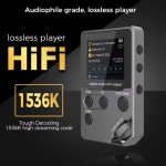 C5 8GB Lossless Bluetooth MP3 muzikos grotuvas, cinko lydinio korpusas, sukamieji valdikliai, belaidis ry&scaron;ys, FM radijas, diktofonas player juoda