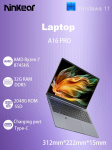 Ne&scaron;iojamas kompiuteris Ninkear A16 PRO 16,0'' 32 GB + 2 TB SSD AMD Ryzen&trade;7 8745HS 2560x1600 120 Hz atnaujinimo dažnis pilka