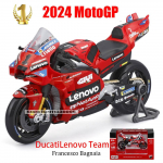 Maisto 1:18 2024 Ducati Lenovo komanda #1 Bagnaia Čempionas lenktynininkas Moto GP Lenktyninis lieto lydinio motociklas Modelių kolekcija dovana žaislas