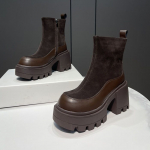 Prabangūs Moteri&scaron;ki Batai Prekės Ženklo Dizainerio Moteri&scaron;ki Batai Madingi Apvalios Nosies Platforminiai Batai Batai Moterims Ankle Boots Zapatos De Mujer 39 black