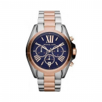 Michael Kors MK5606 Bradshaw rožinio aukso spalvos chronografo kvarcinis laikrodis ry&scaron;kiai rožinė