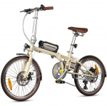 Maxturn Smart20 Miesto Retro Sulankstomas Elektrinis Dviratis 36V5.2Ah Baterija 250W Variklis 40KM Nuotolis 20 Colių Miesto Padangos 100KG Apkrova E-Dviratis smėlis