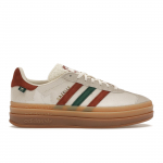Adidas Originals Gazelle Bold Klevo lapas Kreminis baltas Laukinių sepijų spalva Kolegijos žalia IG3685 38