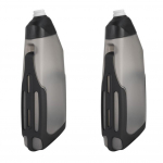 600 ml talpos aerodinaminis virdulys Dviračio vandens buteliukas Anglies pluo&scaron;to laikiklis 2PCS black