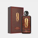 AFNAN 9pm Kvepalai Vyrams ir Moterims, Metalinis Dangtelis Rudas, Arabi&scaron;ki Vidurio Rytų Dubajaus Kvapas, Ilgai I&scaron;laikantis Aromatas, Gaivios Medienos Natos AFNAN BLACK 9pm