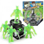 Vaikų laikrodis Vaikams 3D Projektorius Laikrodis Ben10 Anime Figūrėlės Modelis PVC Berniukams Gimtadienio Dovanos Baltas Nuotolinio Valdymo Robotai cs juoda
