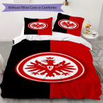Eintracht Frankfurt ra&scaron;to patalynės komplektas antklodės užvalkalas pagalvės užvalkalas namų dekoravimas gimtadienio dovana (1 * antklodės užvalkalas + 2 * pagalvės užvalkalai be &scaron;erdies) 135x200cm